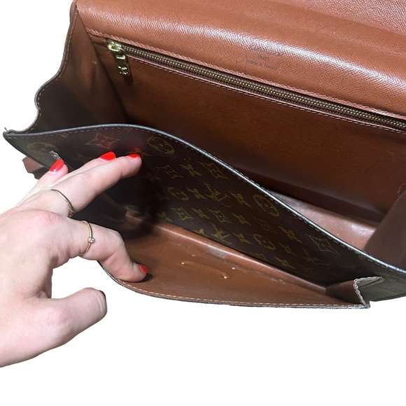 Louis Vuitton Authentic Monceau Travel Bag Monogram Canvas Cross Body Bag - Picture 10 of 12